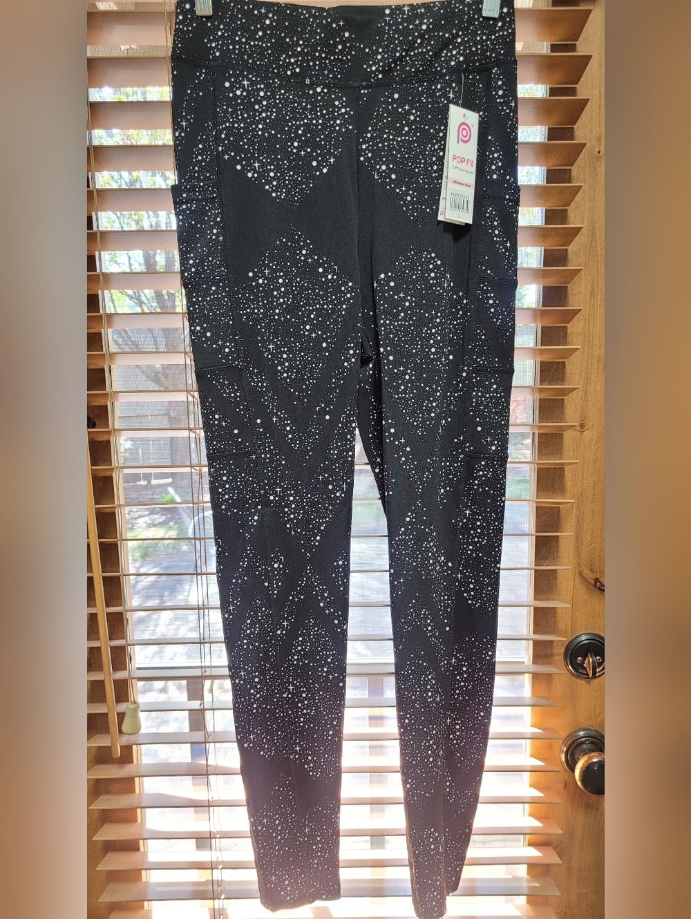 NWT | POP Fit Stella Leggings Black/White/Stars